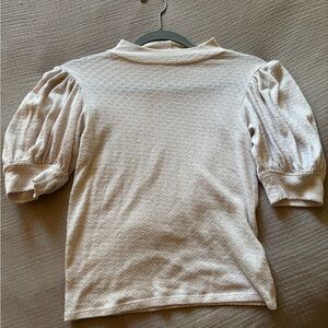 Free People Cream Cowl Neck Sweater